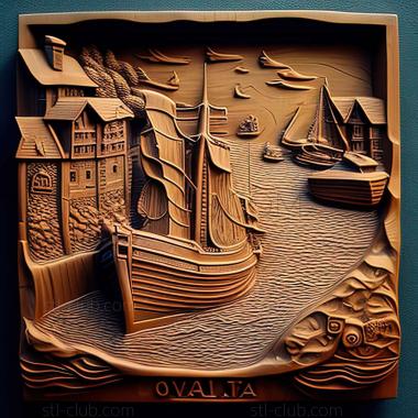 3D model Boat Quay in Slovakia (STL)